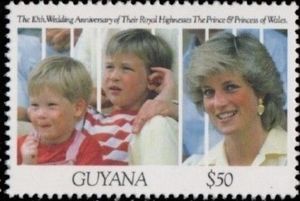 Charles and Diana, 10th wedding anniversary