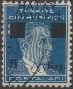 Hatay - Turkish stamp overprinted