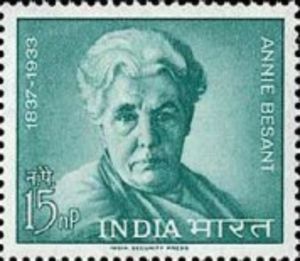 Annie Besant (1847-1933) Commemoration