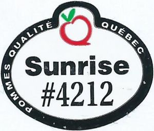 Fruktetikett: Sunrise #4212 (Canada) Col:CA-FR-00017