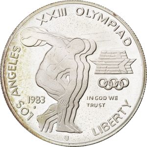 Coin: 1 Dollar (XXIII Summer Olympic Games 1984 Los Angeles - D