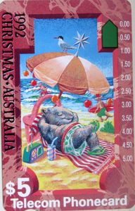 1992 Christmas - Wombats at the Beach