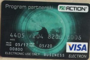 Bank Card: Action (Bank Handlowy/Citibank, PolandCol:PL-VE-0193