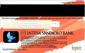 Bank Card Intesa Sanpaolo Bank Intesa Sanpaolo Bank Romania