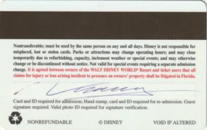 Hotel Card: Walt Disney World Resort (Walt Disney World Resort, United