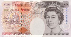 Banknote: 10 Pounds (United Kingdom of Great Britain Northern Ireland
