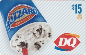 Gift Card: Oreo Blizzard (Full Cup Visible) $15 (DairyQueen ...
