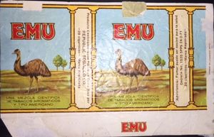 Cigarette Pack: Emu (Costa RicaCol:CR-CT-0021 🚬