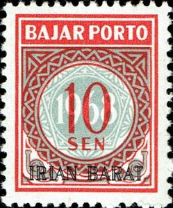 Indonesia stamps overprinted `Irian Barat`