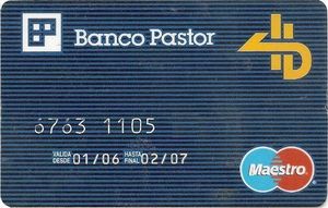 Bank Card: Banco Pastor (Banco Pastor, SpainCol:ES-MS-0007.02