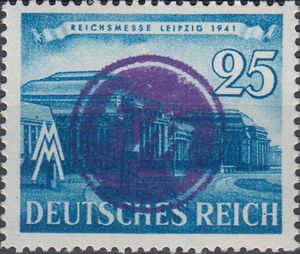 Print on German Empire stamp