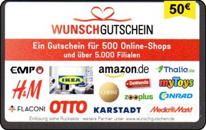 Geschenkkarte: Wunschgutschein (Wunschgutschein, Deutschland ...
