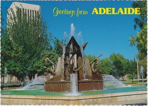 Adelaide. Victoria Square Fountain