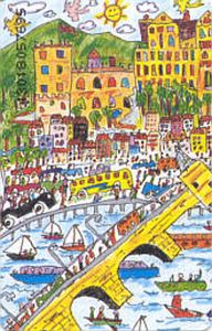Telefonkarte James Rizzi 3 Stadt Heidelberg Puzzle 2 3 Deutsche Telekom Deutschland Bundesrepublik Chip O Col De O 0509 01 93