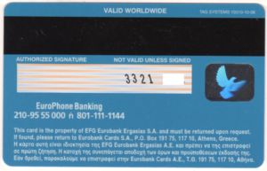 Bank Card Eurobank Efg Visa 10 06 Efg Eurobank Ergasias S A
