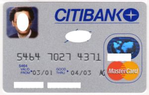 Bank Card Citibank Mastercard 12 00 Citibank Greece Col Gr