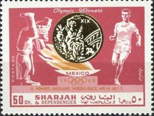 David Hemery, England, 400 Metre Hurdles