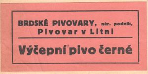 Y1-Výčepní pivo černé