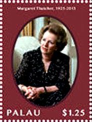 Stamp: Margaret Thatcher (1925-2013) (Palau(Margaret Thatcher in ...