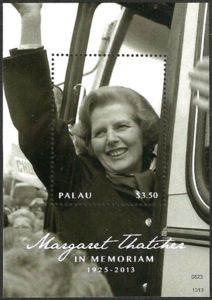 Stamp: Margaret Thatcher in memoriam (1925-2013) (Palau(Margaret ...