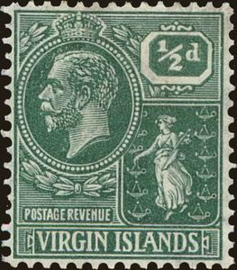 King George V (1865-1936) and Colony Badge