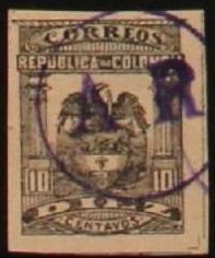 LT 154 overprinted AR in circle