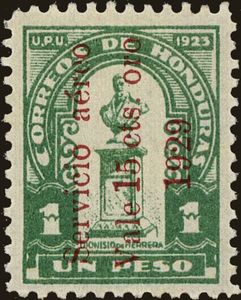 Dionisio de Herrera, surcharged