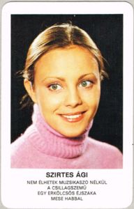 Pocket Calendar: Szirtes Ági (Hungarian actress) (Hungary(Actress) Col