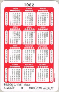 Pocket Calendar: Gálffi László (Hungarian actor) (Hungary(Actors) Col