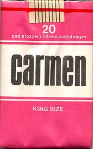 Cigarette Pack: Carmen King Size (PolandCol:PL-CT-0179 🚬