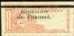 Colombian Registration Stamp Overprinted