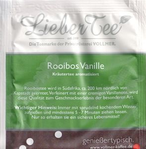 Rooibos Vanille Kräutertee aromatisiert, 90x86, no flap, mat
