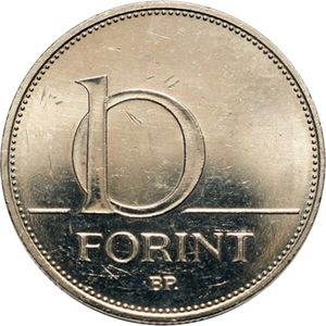 Coin: 10 Forint (Attila Jozsef) (Hungary(1989~Today - Republic ...