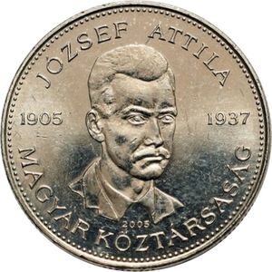 Coin: 10 Forint (Attila Jozsef) (Hungary(1989~Today - Republic ...