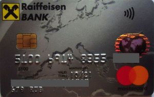 Bank Card: Europe map RUB (Raiffeisenbank, RussiaCol:RU-MC-0282.16