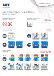 Safety Card: Embraer 170/100/200 (LOT Polish Airlines, PolandCol:LOT-PL ...
