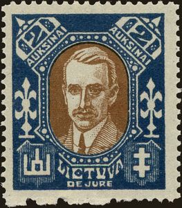 Postzegel Pranas Dovydaitis (18861942) (Litouwen(League of Nations