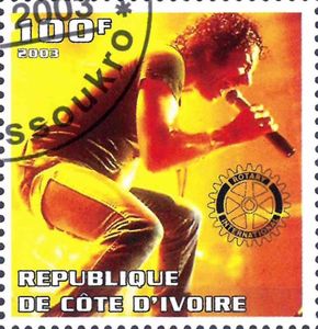 Stamp: Ac/dc (Ivory Coast: Illegal Stamps(AC/DC 2003) Col:CI 2003-14/4