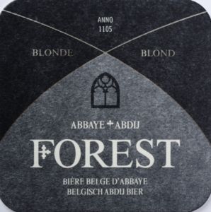 Beer Coaster Abbaye de Forest (Brasserie de Silly, BelgiumColBE008445