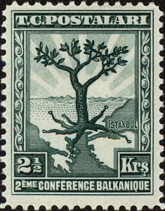 Olive Tree with Roots Extending to All Balkan  Capitals
