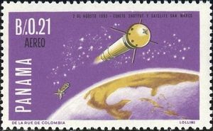 San Marco boosted into Orbit