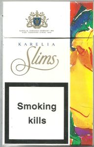 Cigarette Pack: Karelia Slims (United Kingdom of Great Britain & Northern  Ireland(Karelia Slims) Col:GB-CT-0154 🚬