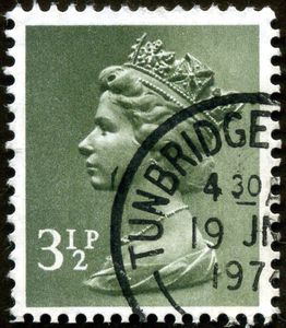 Briefmarke Queen Elizabeth II Decimal Machin (Großbritannien(Königin