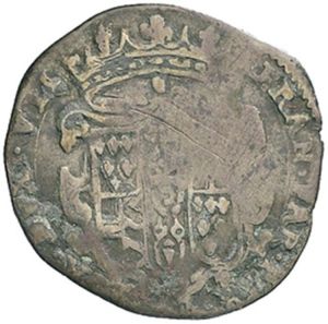 10 Soldi (½ Lira. Ranuccio Farnese II. No date)