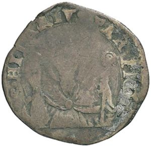 10 Soldi (½ Lira. Ranuccio Farnese II. No date)