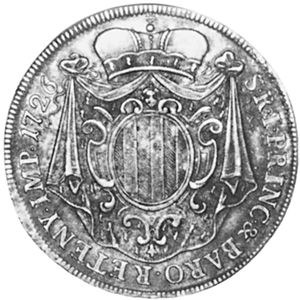 Coin 1 Tallero (Antonio Tolomeo TrivulzioGallio) (Italian States