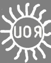 Sunflower, cow and emblem