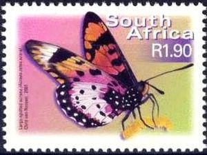 Stamp Acara Acraea (Acraea zetes acara) (South Africa(Definitives