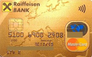 Bank Card: GOLD Europe map RUB (Raiffeisenbank, RussiaCol:RU-MC-0644.05