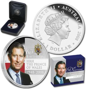 1 Dollar (Prince Charles 60th Birthday)